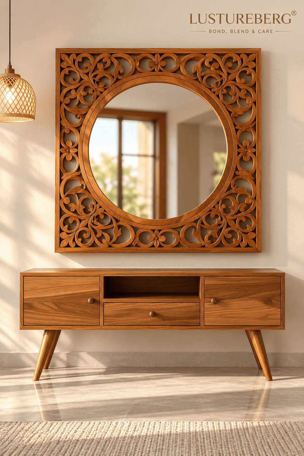 LB M 01 Royal Elegance Round Mirror