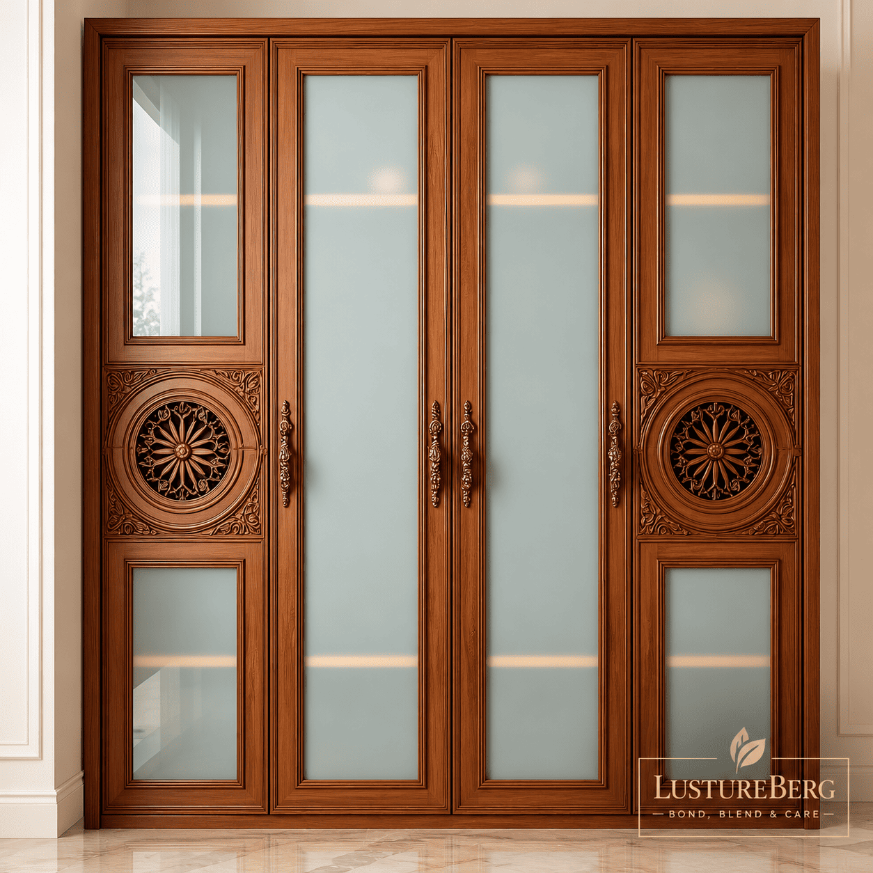 LB W AL-13 - Imperial Glass Wardrobe
