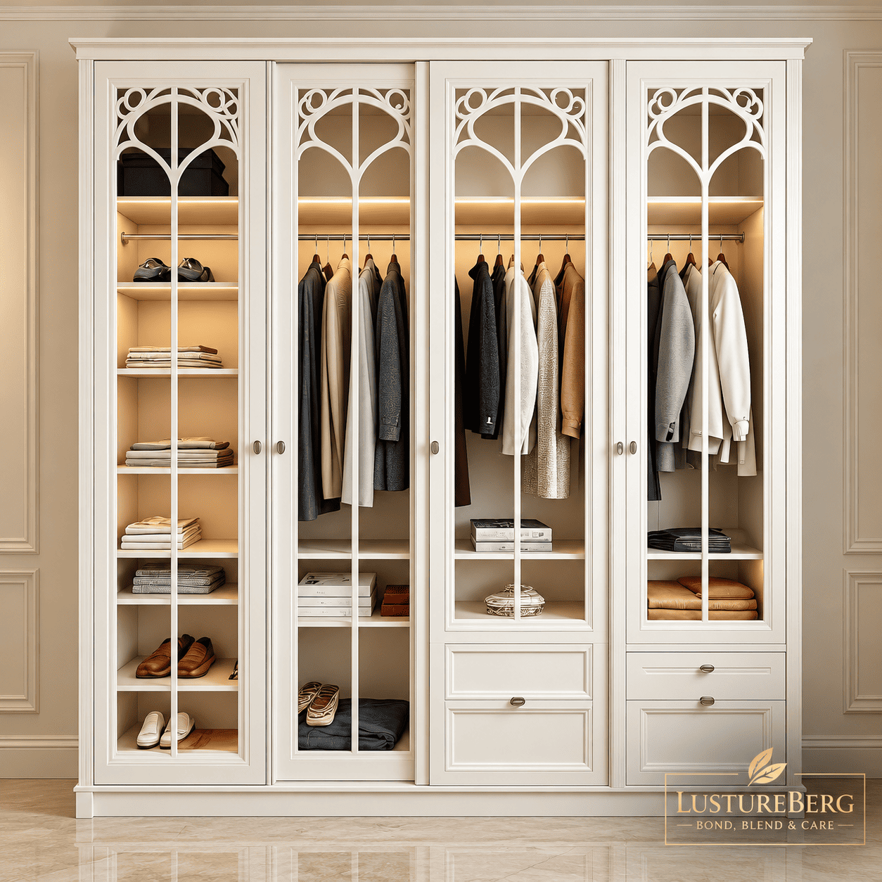 LB W AL-15 - Regency Glass Wardrobe